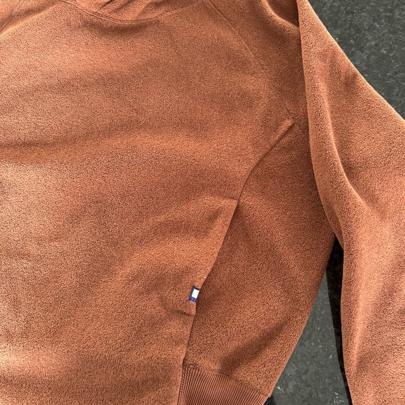Kit & Ace Hygge Fleece Pullover Hoodie in heather cinnamon - Picture 6 of 8